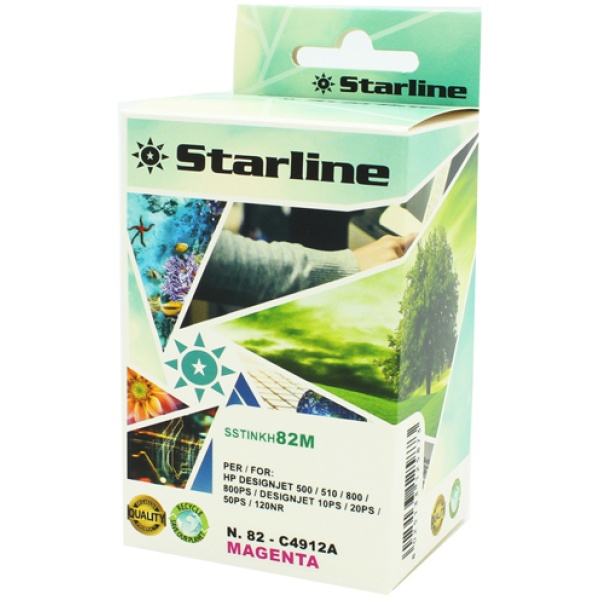 Cartuccia ink Compatibile per HP 82 - Magenta - 69 ml