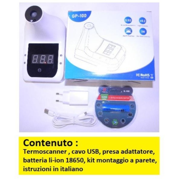 Termoscanner infrarosso GP-100 contactless rapid test - O01325