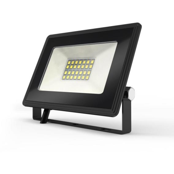 Faro proiettore LED slim a largo fascio luminoso 20w 6400k pressofuzione - 100501QIT - D02572