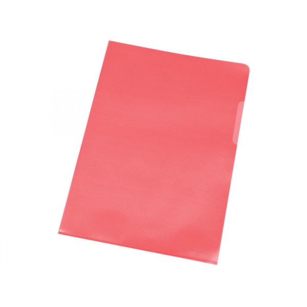 Cartellina a L Q-Connect ppl ecologico rosso Confezione da 100 pezzi - KF00306 - P00042