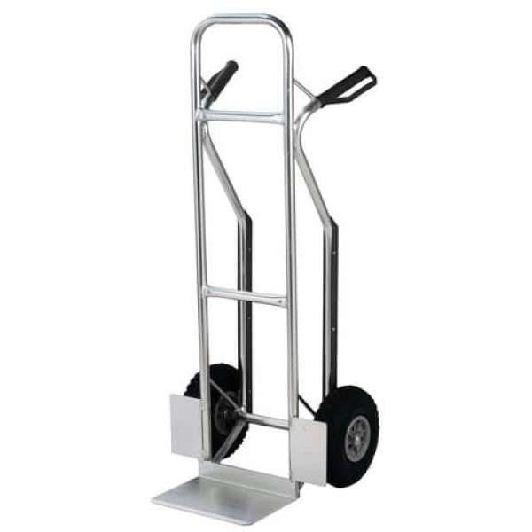Carrello in alluminio Serena Group con doppio manico 48 x 49 x h. 116 cm grigio - R00208