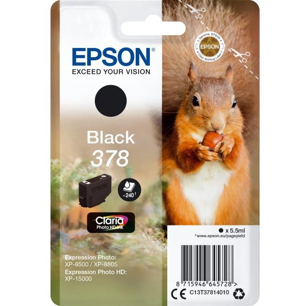 Cartuccia Epson 378 (C13T37814010) nero foto - U00084
