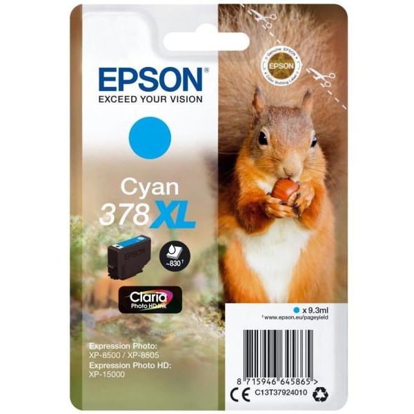 Cartuccia Epson 378XL (C13T37924010) ciano foto - U00373
