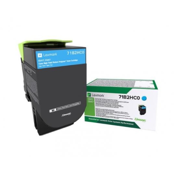 Toner Lexmark 456C (71B2HC0) ciano - U00407