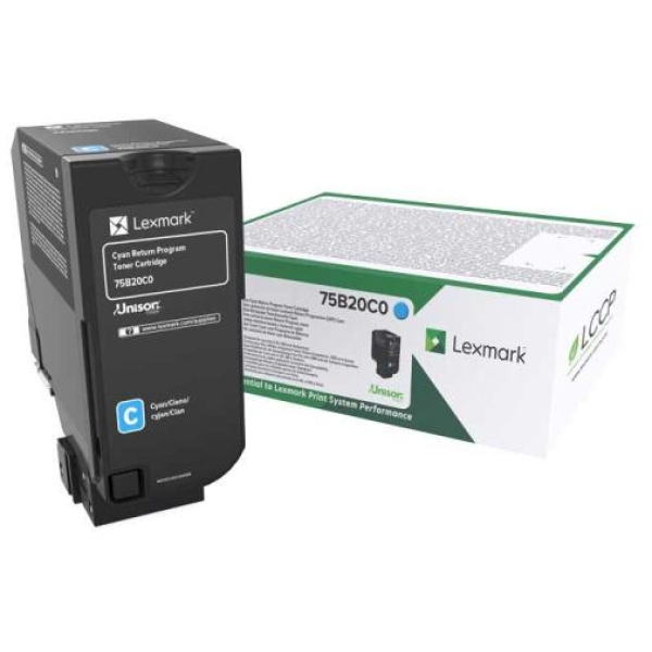 Toner Lexmark CS/CX 727, CS728 (75B20C0) ciano - U00412