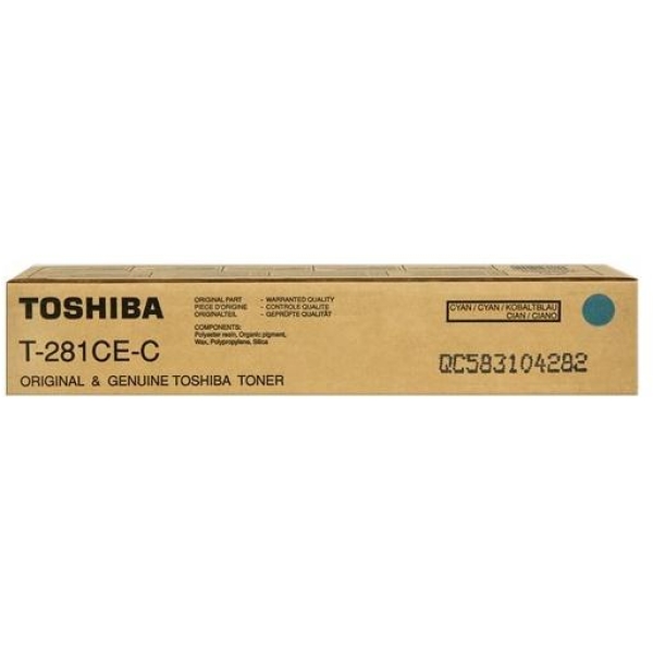Toner Toshiba T-281CE-EC (6AK00000046) ciano - U00456