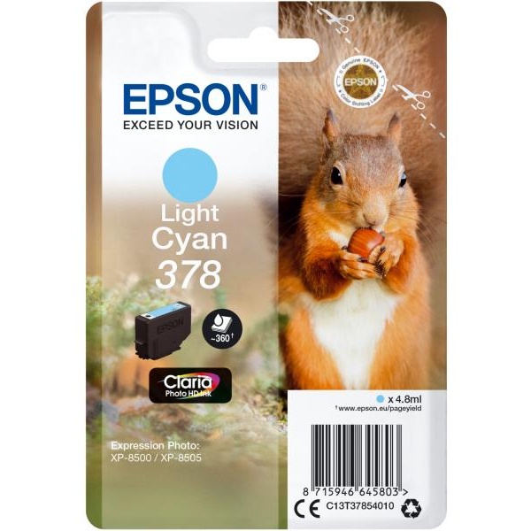Cartuccia Epson 378 (C13T37854010) ciano chiaro foto - U00475