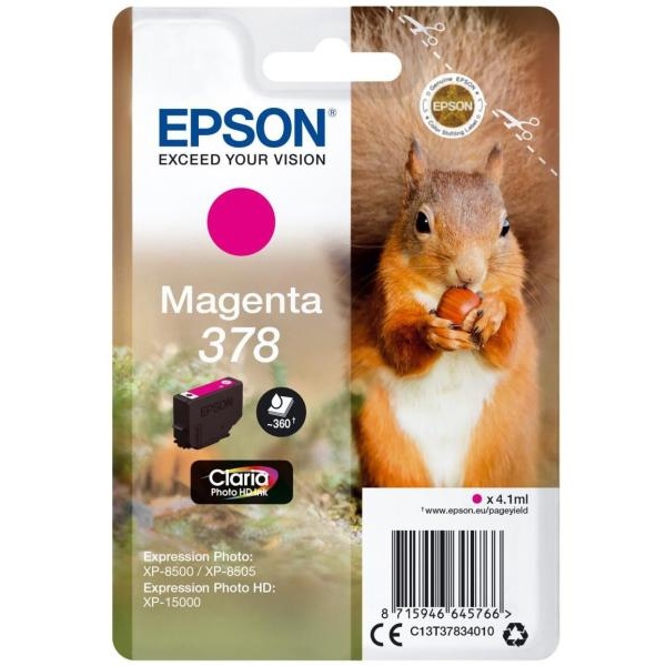 Cartuccia Epson 378 (C13T37834010) magenta foto - U00523