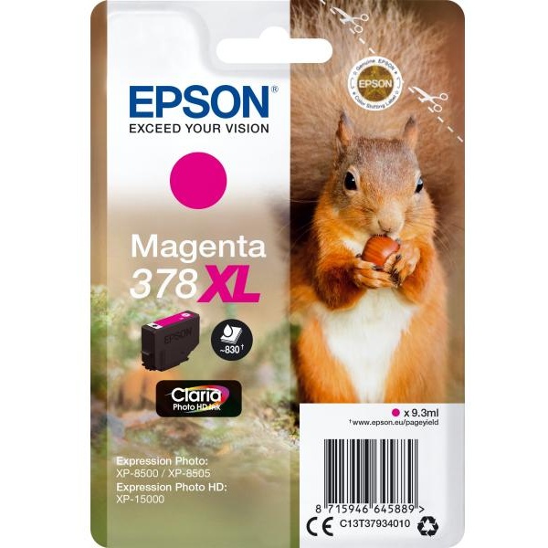 Cartuccia Epson 378XL (C13T37934010) magenta foto - U00524