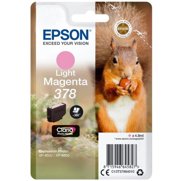 Cartuccia Epson 378 (C13T37864010) magenta chiaro foto - U00631