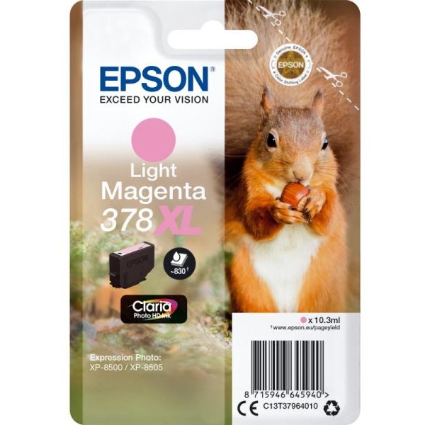 Cartuccia Epson 378XL (C13T37964010) magenta chiaro foto - U00632