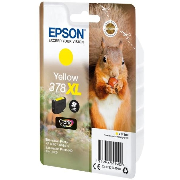 Cartuccia Epson 378XL (C13T37944010) giallo foto - U00675