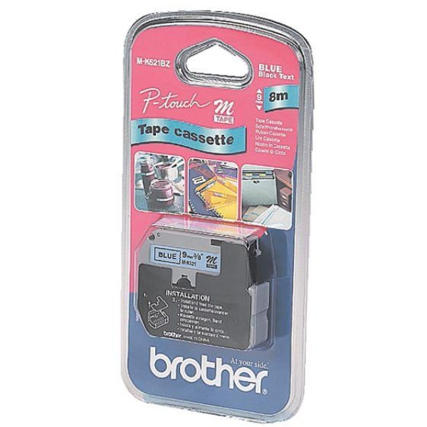Nastro Brother MK521BZ nero-blu - U00855