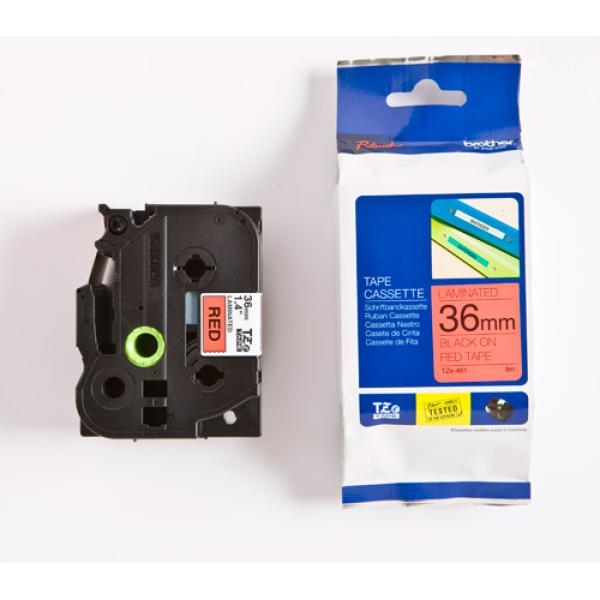 Nastro Brother TZ461/TZE461 (TZE461) nero-rosso - U00906