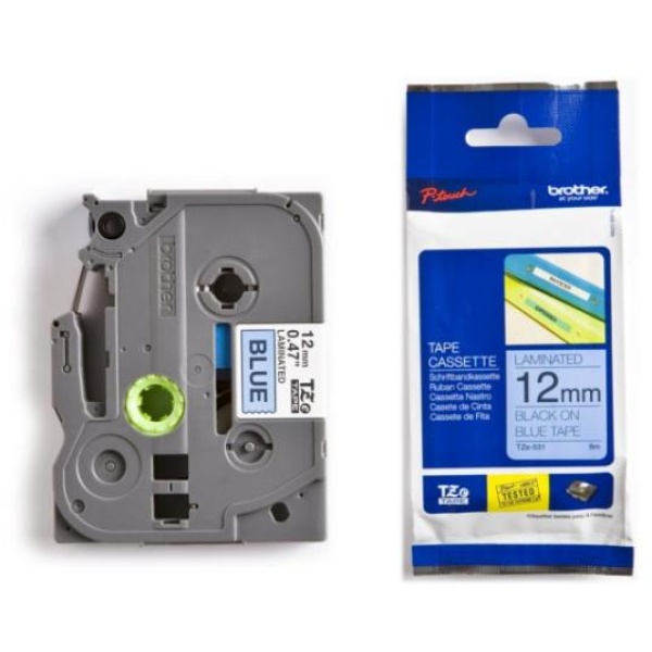 Nastro Brother TZ531/TZE531 (TZE531) nero-blu - U00908