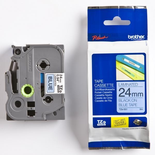 Nastro Brother TZ551/TZE551 (TZE551) nero-blu - U00911