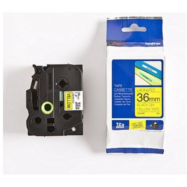 Nastro Brother TZ661/TZE661 (TZE661) nero-giallo - U00918