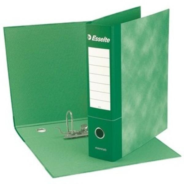 Raccoglitore Essential Esselte - meccanismo a leva - 8 cm - Protocollo - verde - 2 - meccanismo a leva - 390775180
