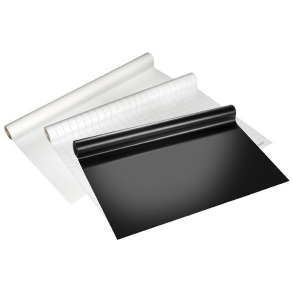 Rotolo 25fg elettrostatici 60x80cm bianco lucido magic chart legamaster - 159100 - Y02600