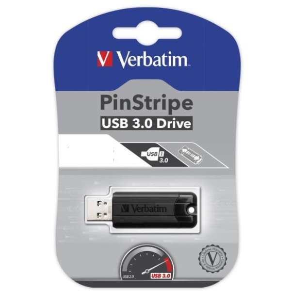 Chiavetta USB 3.0 PinStripe Verbatim 128 GB - 49319 - Y05757
