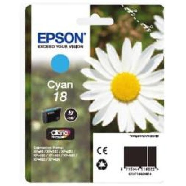 Cartuccia Epson 18/blister RS+AM+RF (C13T18024020) ciano - Y09576
