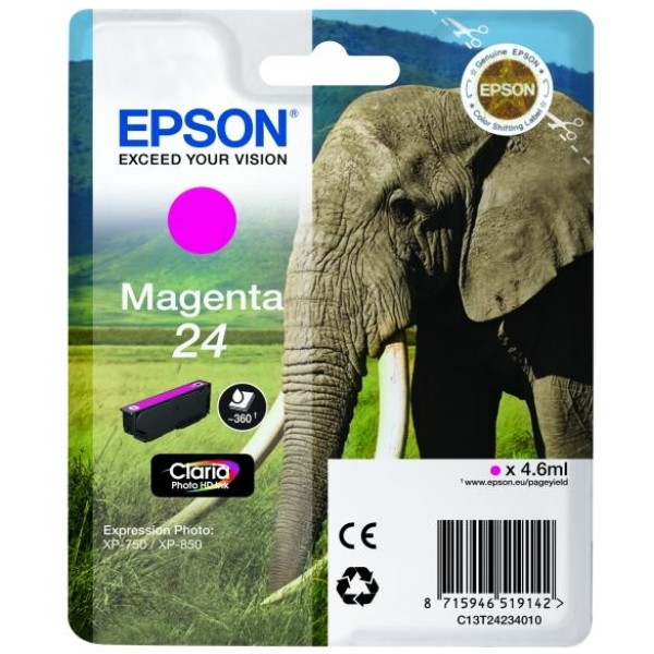 Cartuccia Epson 24/blister RS+AM+RF (C13T24234020) magenta - Y09592
