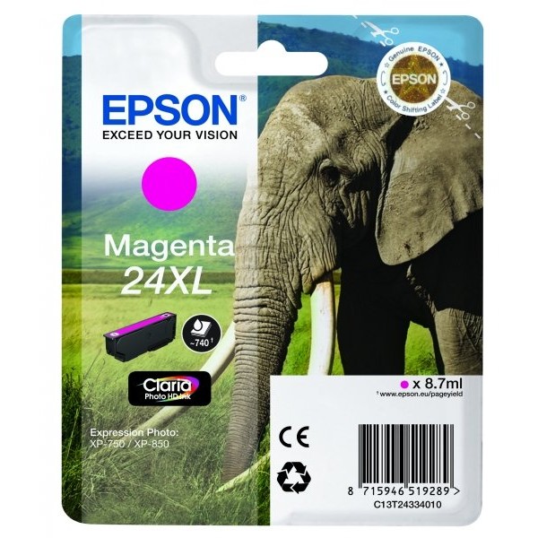 Cartuccia Epson 24XL/blister RS+AM+RF (C13T24334020) magenta - Y09600