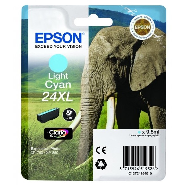 Cartuccia Epson 24XL/blister RS+AM+RF (C13T24354020) ciano chiaro - Y09603