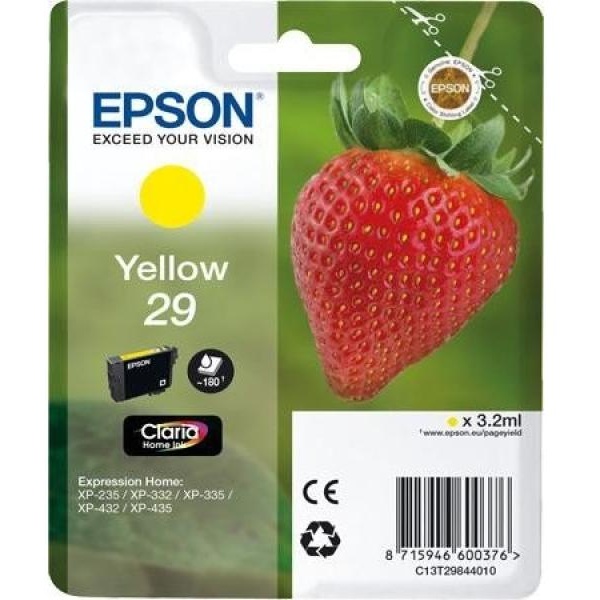 Cartuccia Epson T29/blister RS+AM+RF (C13T29844020) giallo - Y09634