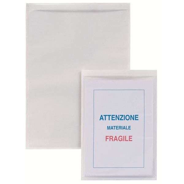 5 buste autoadesive iesti strip 15x21cm trasparenti - Z00063