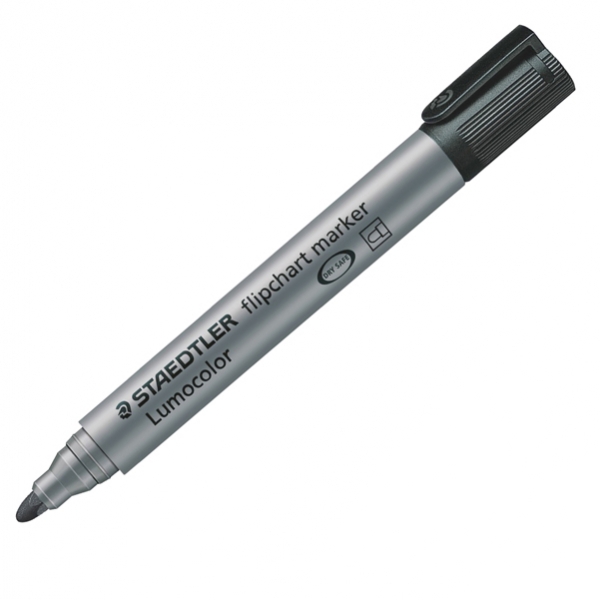 Marcatore lumocolor flipchart 356 punta tonda nero staedtler - Z00066