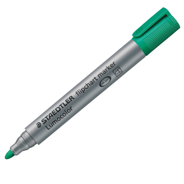 Marcatore lumocolor flipchart 356 punta tonda verde staedtler - Z00069