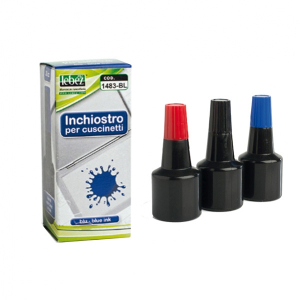 Inchiostro blu 30ml art.1483 s/olio x cuscinetti lebez - Z00250