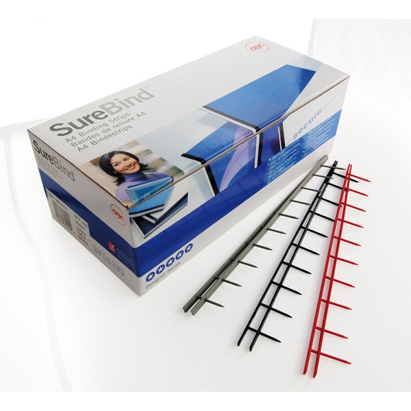 Scatola 100 pettini surebind 50mm 10 denti blu - Z00330
