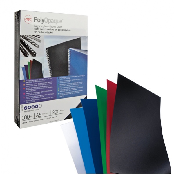 100 copertine polyopaque A4 300mic bianco ppl - Z00338