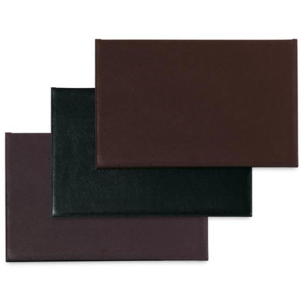 Sottomani doppio in similpelle 48x32cm art.2190 nero - Z00360