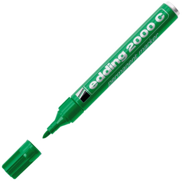 Marcatore edding 2000c verde p.conica - Z00365