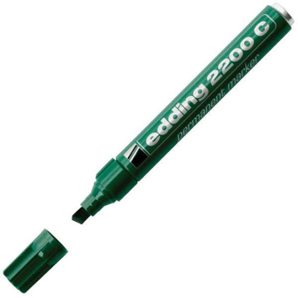Marcatore edding 2200c verde p.scalpello - Z00369