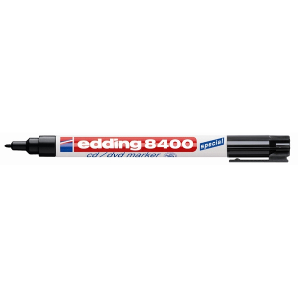 Marcatore cd-dvd edding 8400 nero permanente 1.0mm - Z00374