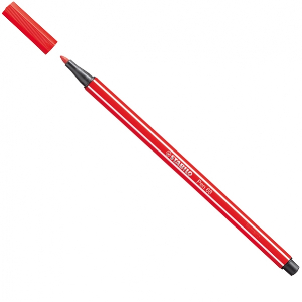 Pennarello stabilo pen 68/48 rosso carminio - Z00398