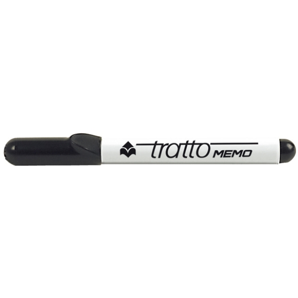 Pennarello a secco tratto memo puntatonda nero per lavagna - Z00447