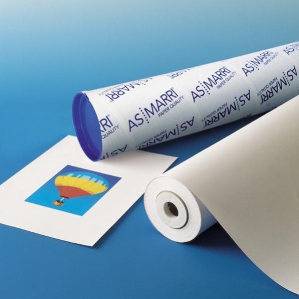 Carta fotografica inkjet plotter 914mmx30mt 190gr color photo lucida as marri - Z00477