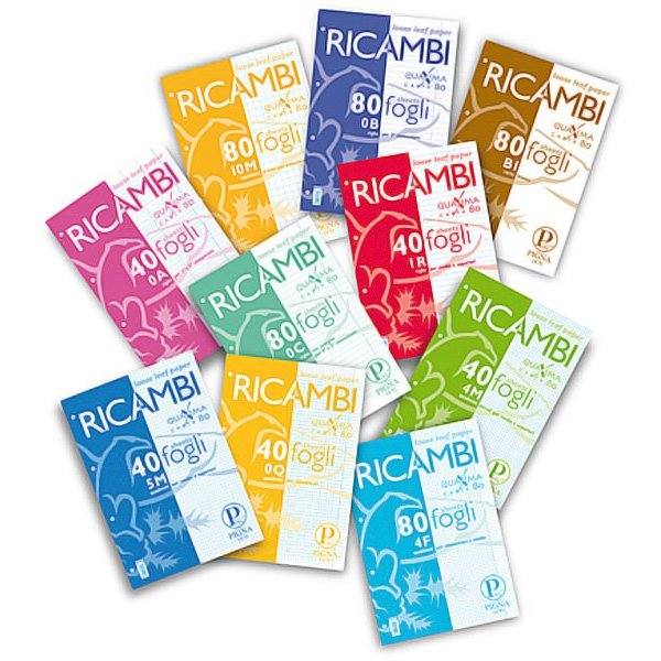 Ricambi forati A5 4mm 80gr quaxima 40fg 80gr pigna - Z00502