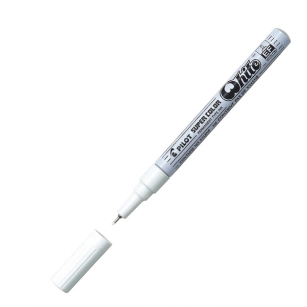 Marcatore super color white extra fine a vernice pilot - Z00564