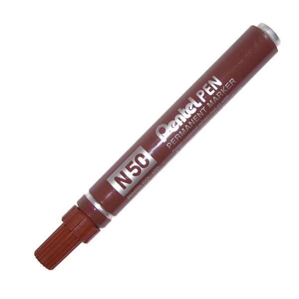 Marcatore pentel pen n50 marrone p.tonda - Z00611