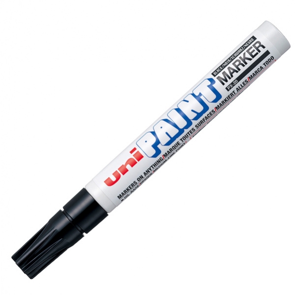 Marcatore uni paint px20 nero p. media a vernice - Z00645