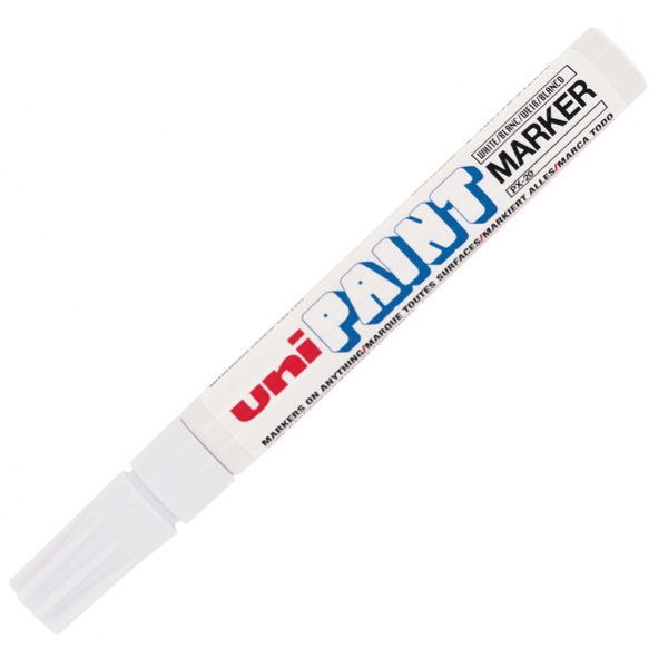 Marcatore uni paint px20 bianco p. media a vernice - Z00648