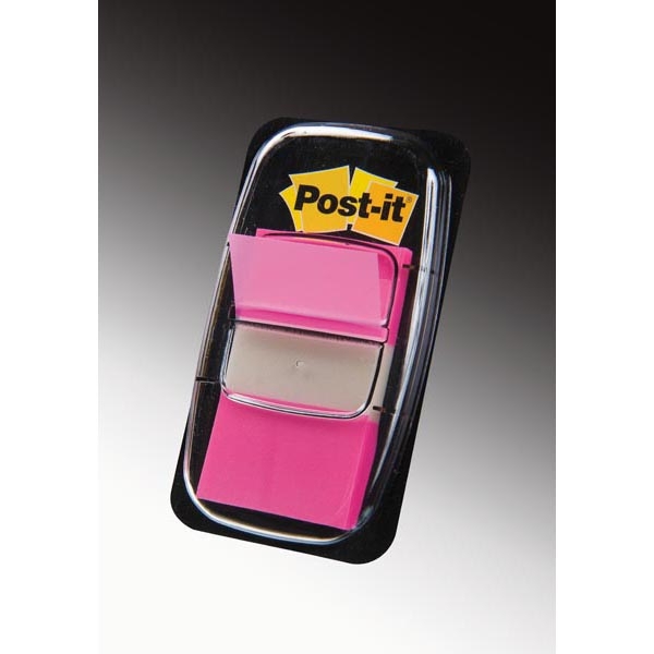 Segnapagina post-it 680-21 rosa vivace 25.4x43.6mm 50foglietti - Z00779
