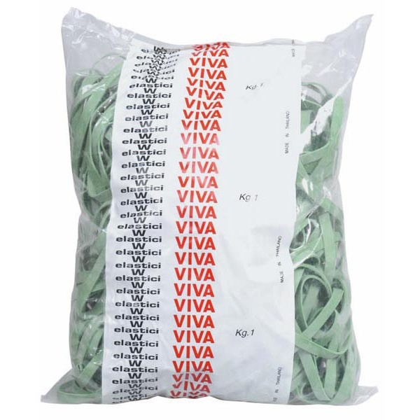 Elastico fettuccia verde ø70 t8 sacco da 1kg - Z00957