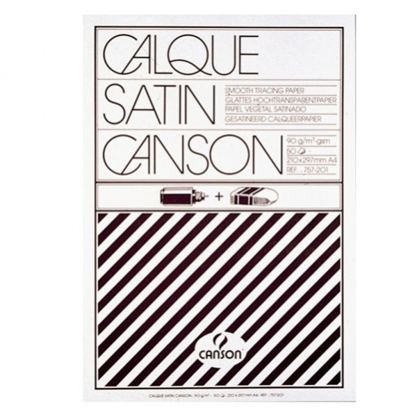 Blocco carta lucida manuale A4 50fg 90gr canson - Z00980